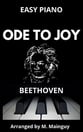 Ode to Joy piano sheet music cover